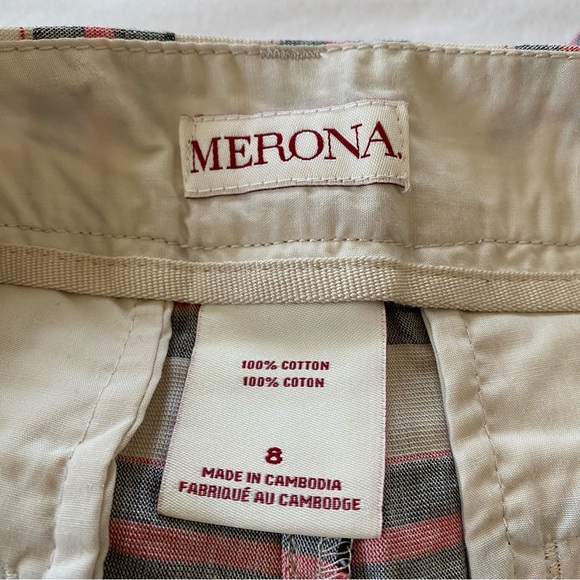 Merona Pink and Gray Striped Shorts - Picture 4 of 5